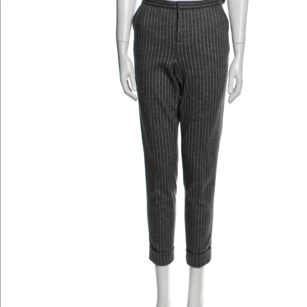 ATM Wool straight leg pants midrise trouser